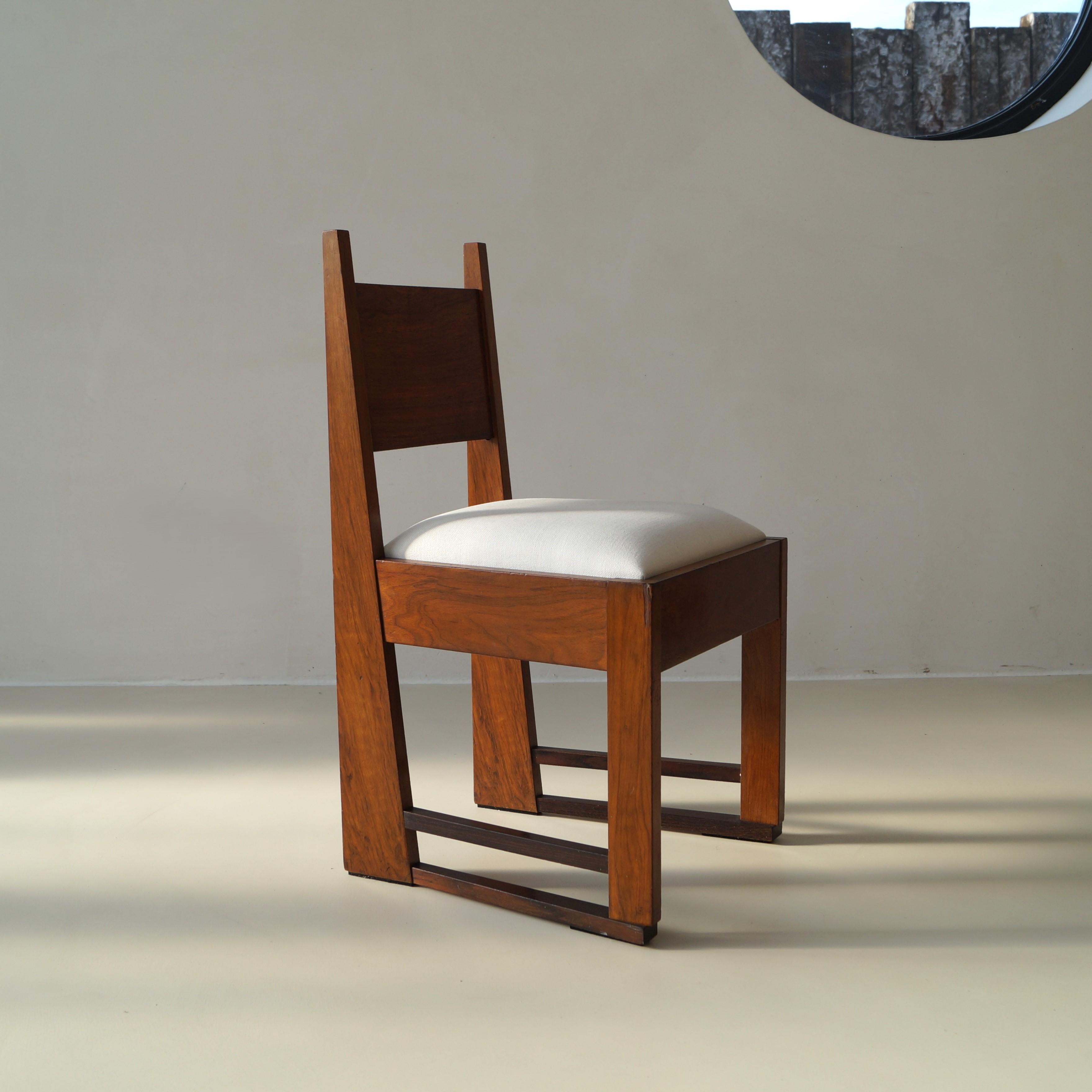 Modernist French side or accent chair, 1920s In Good Condition In EVERDINGEN, NL