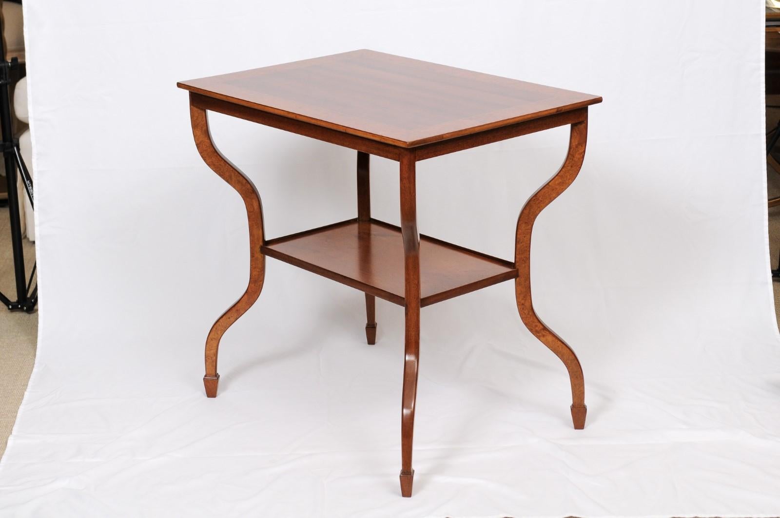 Modernist French Style Wood Side Table or End Table 1
