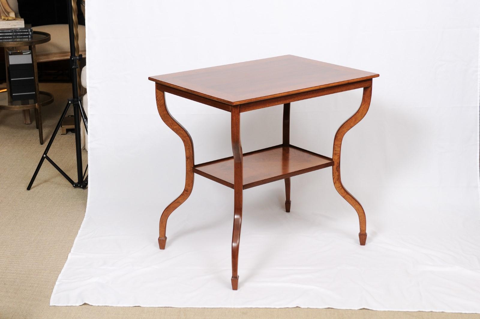 Modernist French Style Wood Side Table or End Table 3