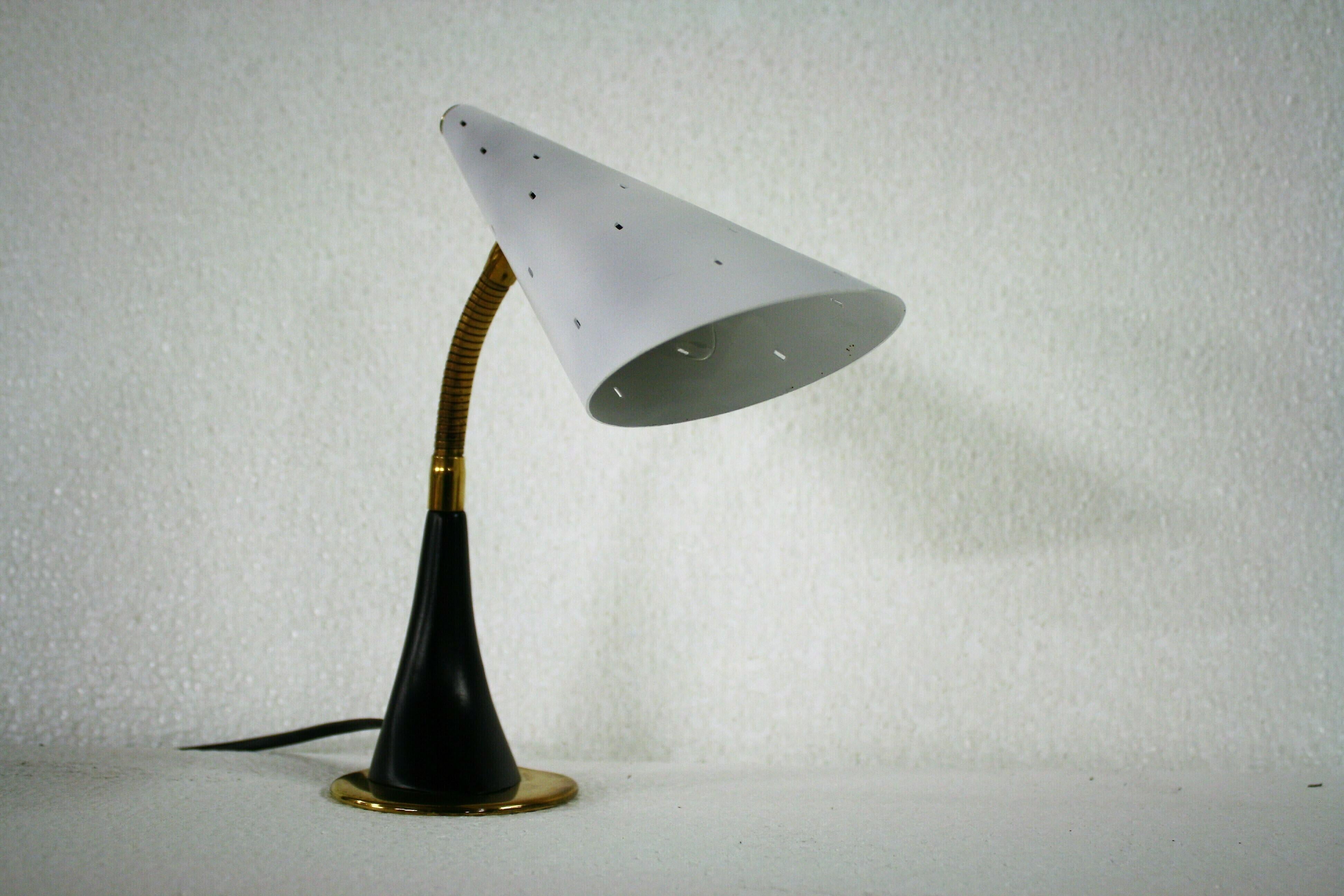 Mid-Century Modern Lampe de table moderniste française 1950 en vente