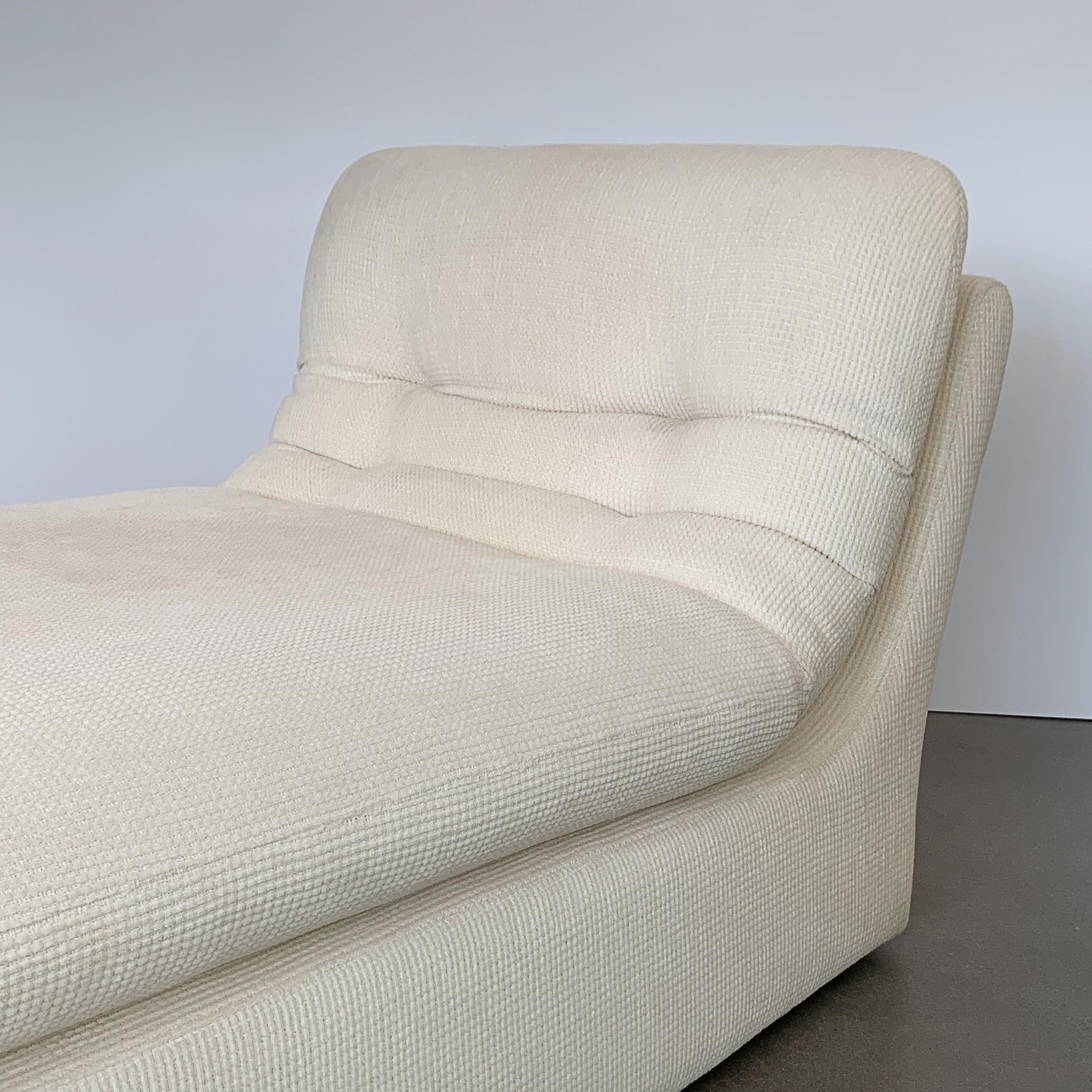 Modernist Fully Upholstered Chaise Lounge by Preview 6