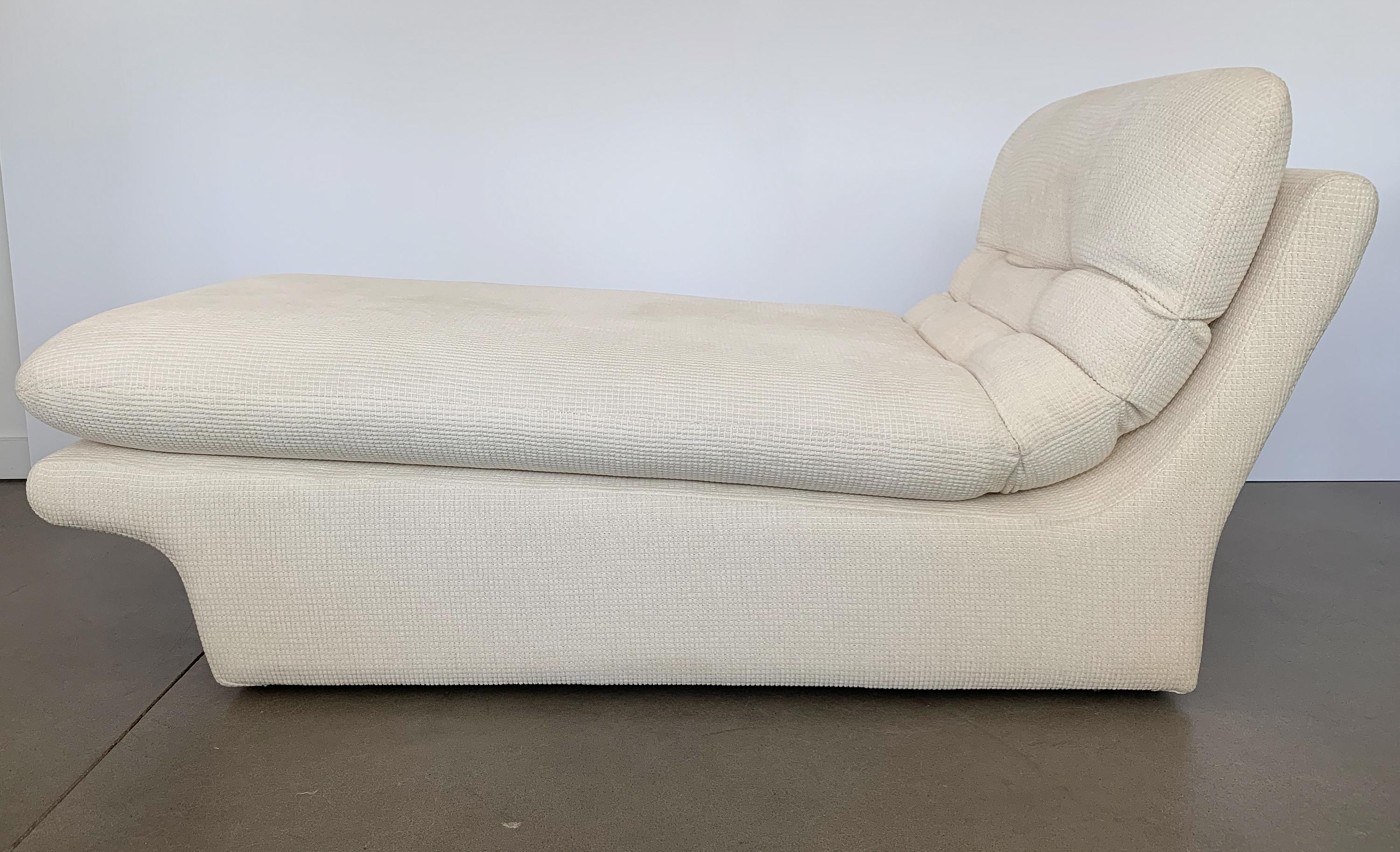 American Modernist Fully Upholstered Chaise Lounge by Preview