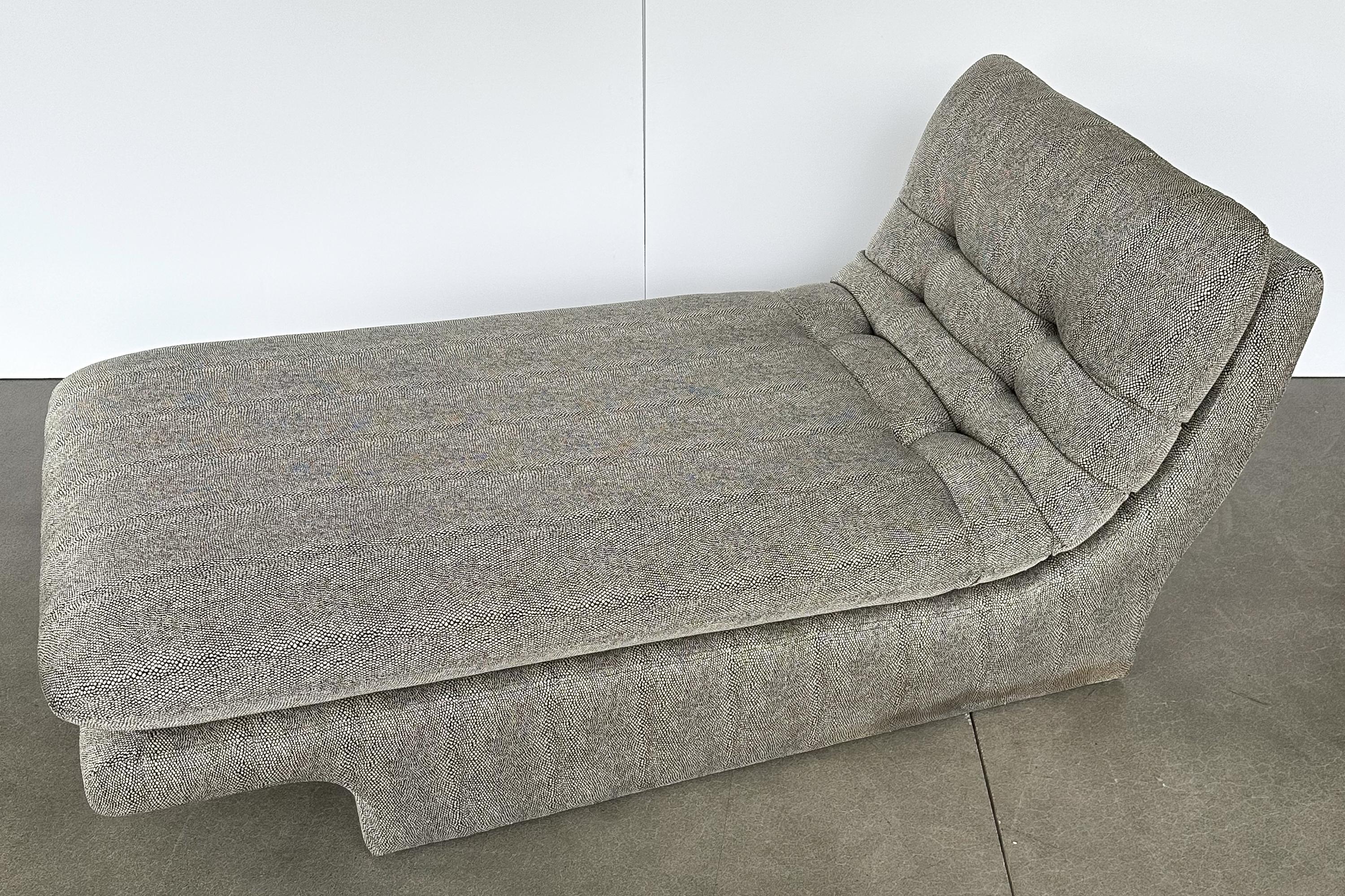 American Modernist Fully Upholstered Chaise Lounge by Preview