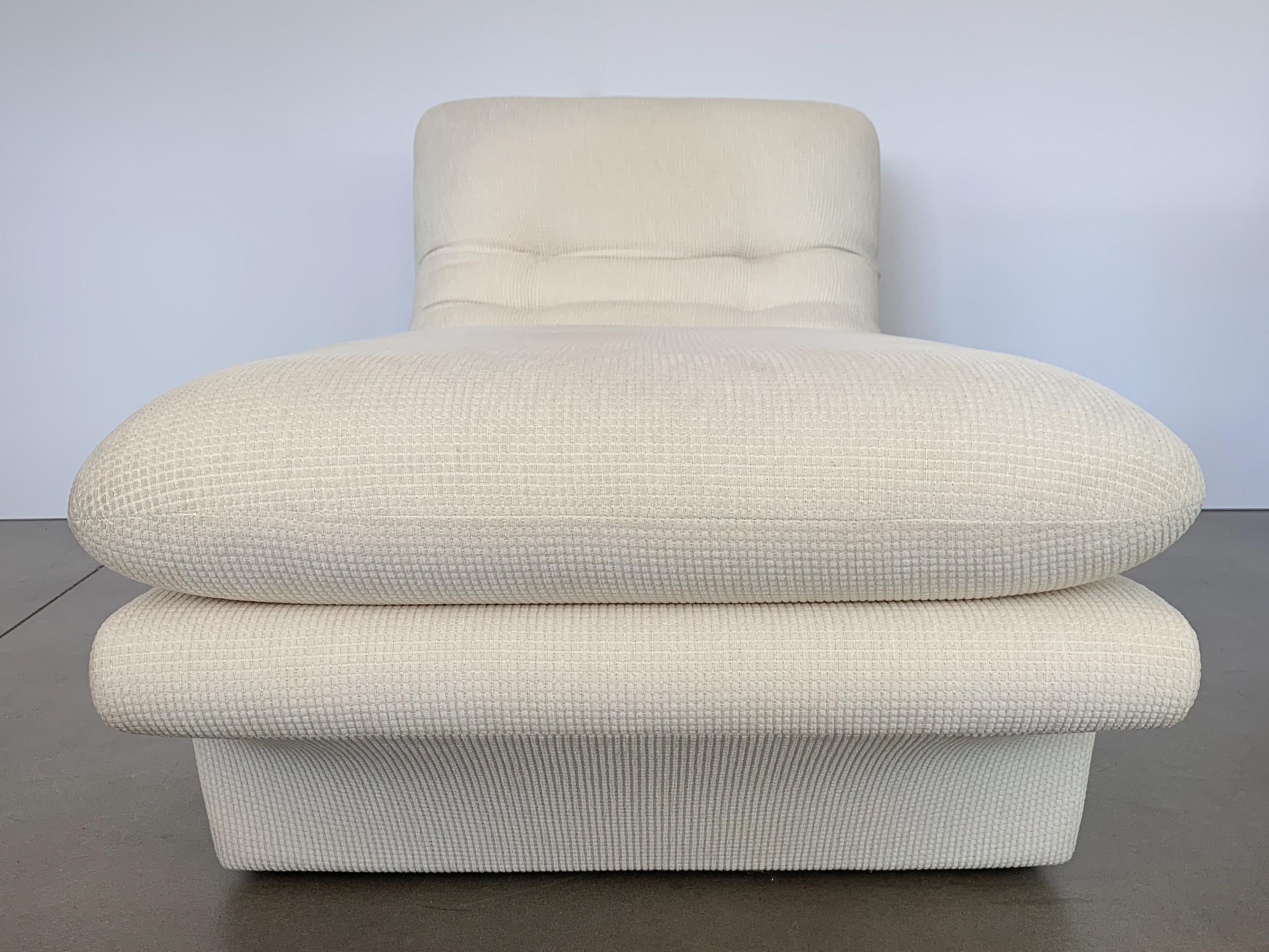 Modernist Fully Upholstered Chaise Lounge by Preview 1