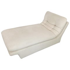 Modernist Fully Upholstered Chaise Lounge by Preview