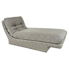 Modernist Fully Upholstered Chaise Lounge by Preview