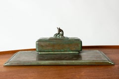 Calamaio funzionalista modernista in bronzo, Sune Bäckström, Svezia, anni '30