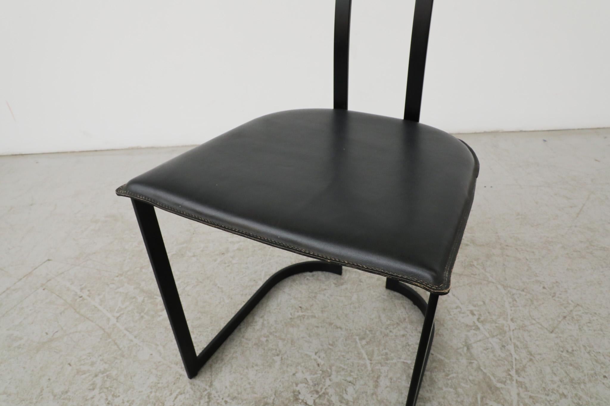 Modernist Gastone Rinaldi Side Chair for Thema Italy, 1980 For Sale 3
