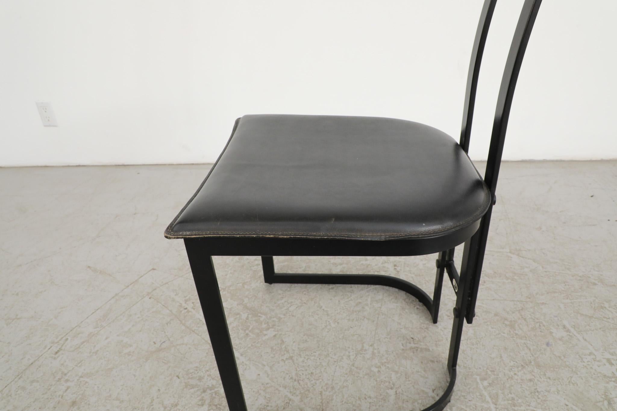 Modernist Gastone Rinaldi Side Chair for Thema Italy, 1980 For Sale 4