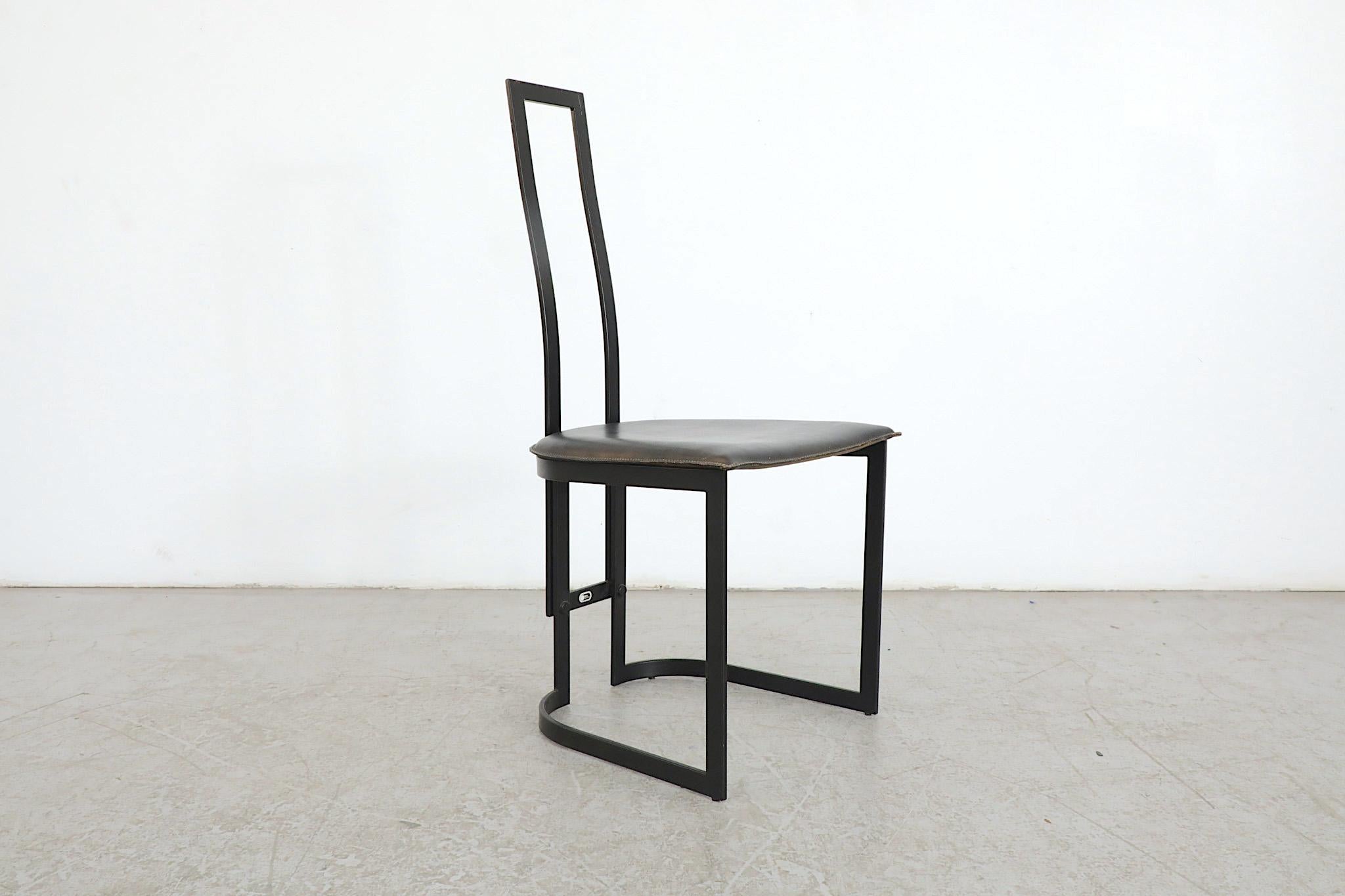 Modernist Gastone Rinaldi Side Chair for Thema Italy, 1980 For Sale 10