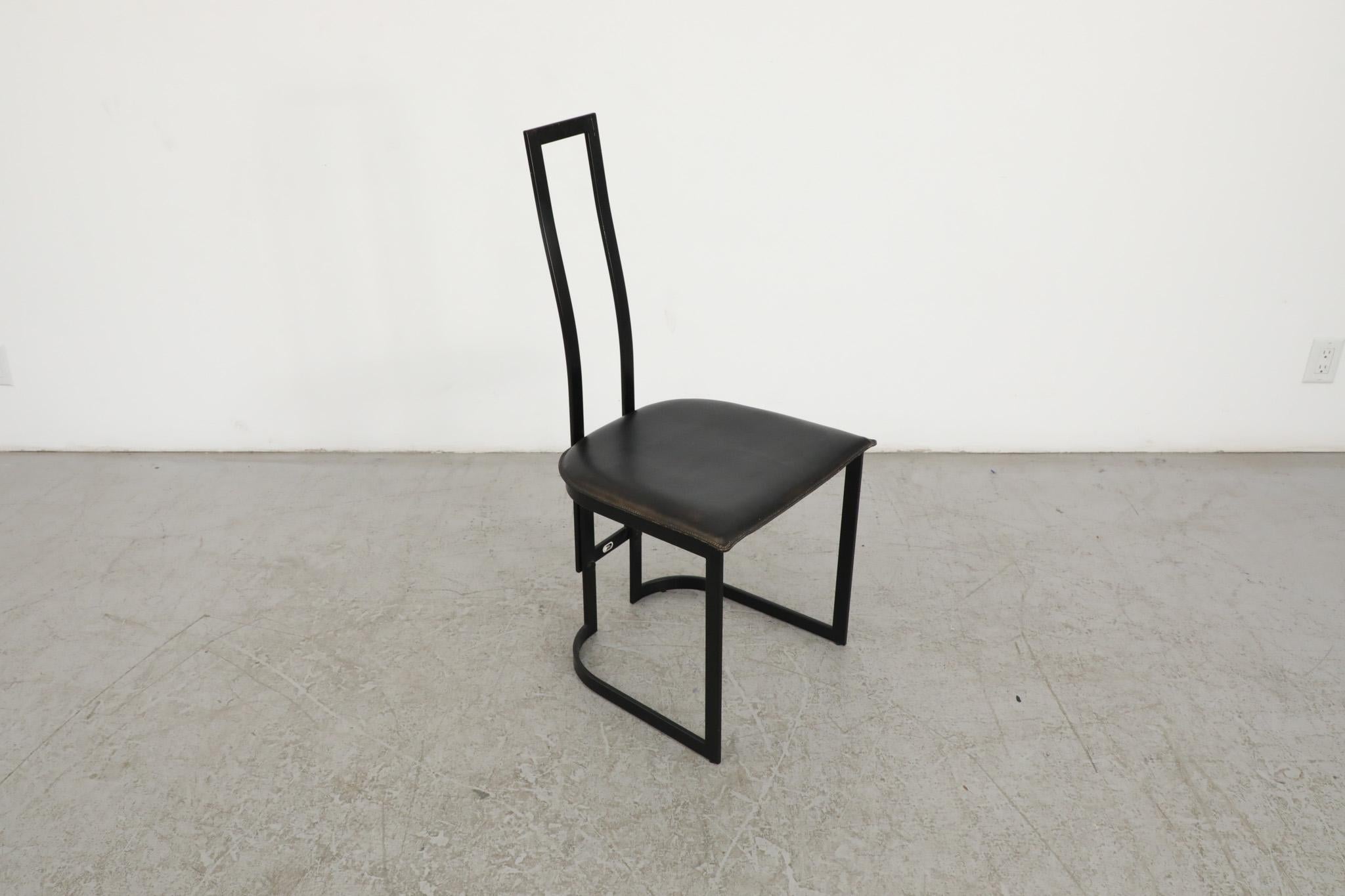 Chaise d'appoint moderniste Gastone Rinaldi pour Thema Italy, 1980 en vente 1