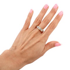 Modernist Geometric 18kt yellow Gold Ring with Diamonds