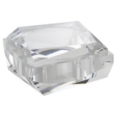 Modernistische, geometrische Acryl-Lucite-Schatulle, Italien, CIRCA 1970