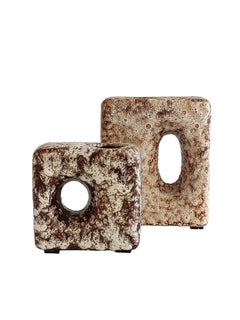 Vasi geometrici modernisti in ceramica di Marius Van Woerden & Jopeko, anni '60