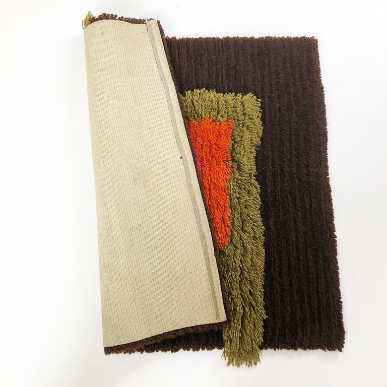 Modernist German Wall Rug by Cromwell Tefzet, Design by S. Doege, Germany, 1970s For Sale at 1stDibs