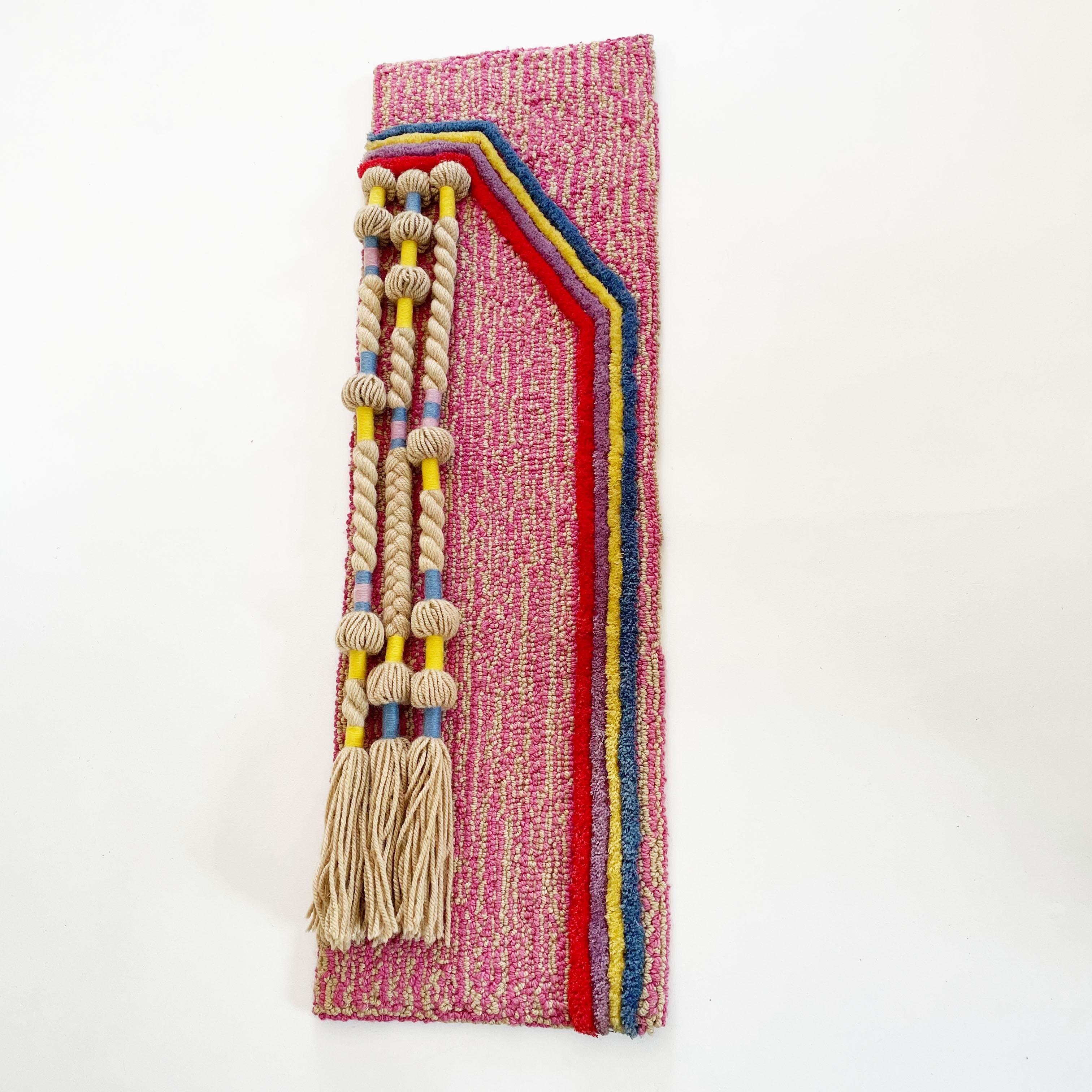 Article:

Wall rug


Decade:

1970s


Origin:

Germany


Producer:

Schloss Hackhausen, Germany


Design:

Ewald Kröner


This rug is a great example of 1970s pop art interior. Made in high quality handmade macrame weaving