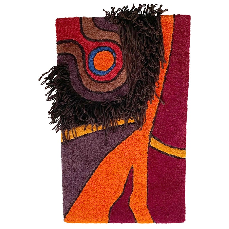 German Rug Design Modernist German Wall Rug by Ewald Kröner for Schloss Hackhausen ...