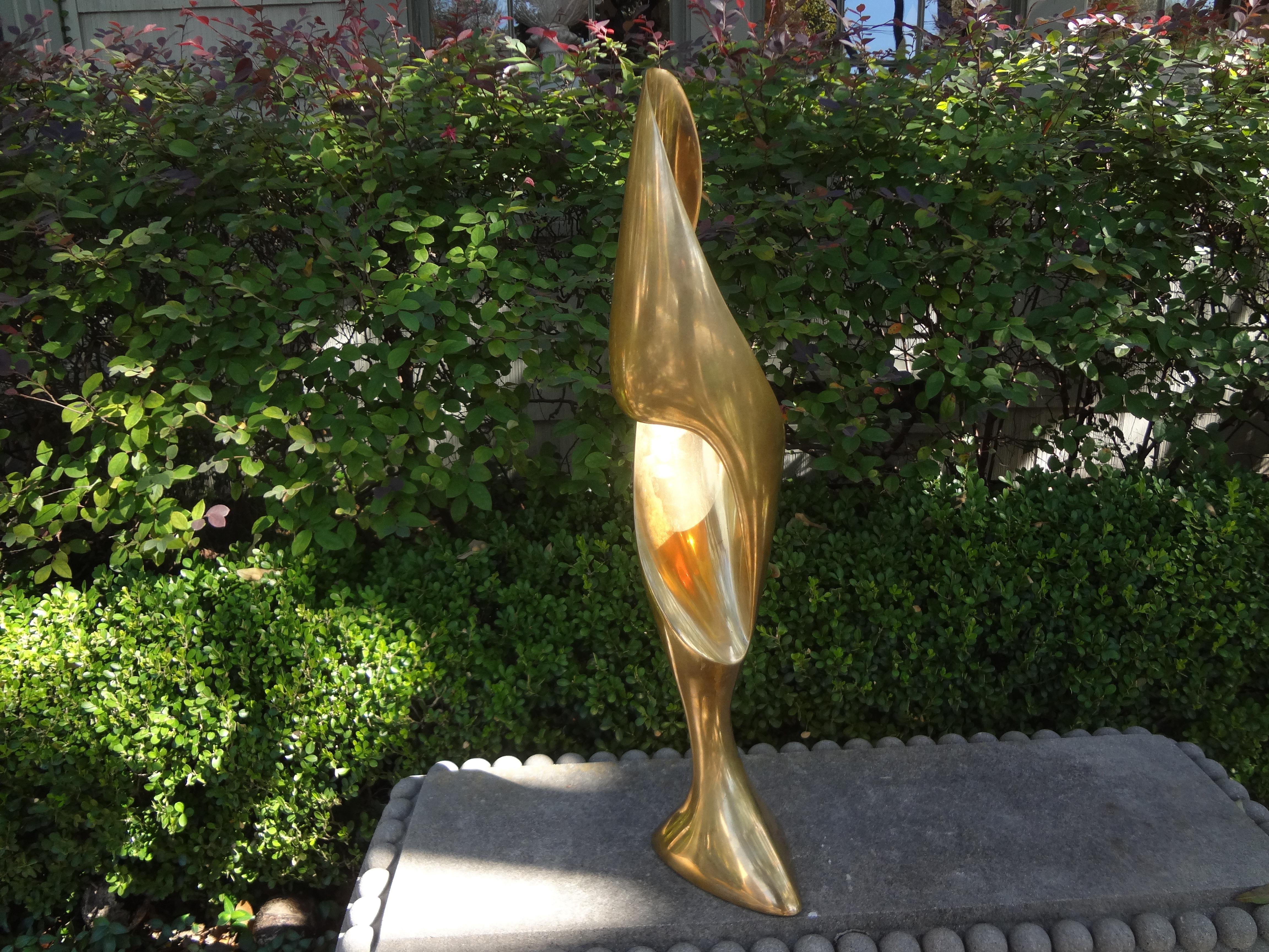 Modernist Gilt Bronze Abstract Sculpture 4