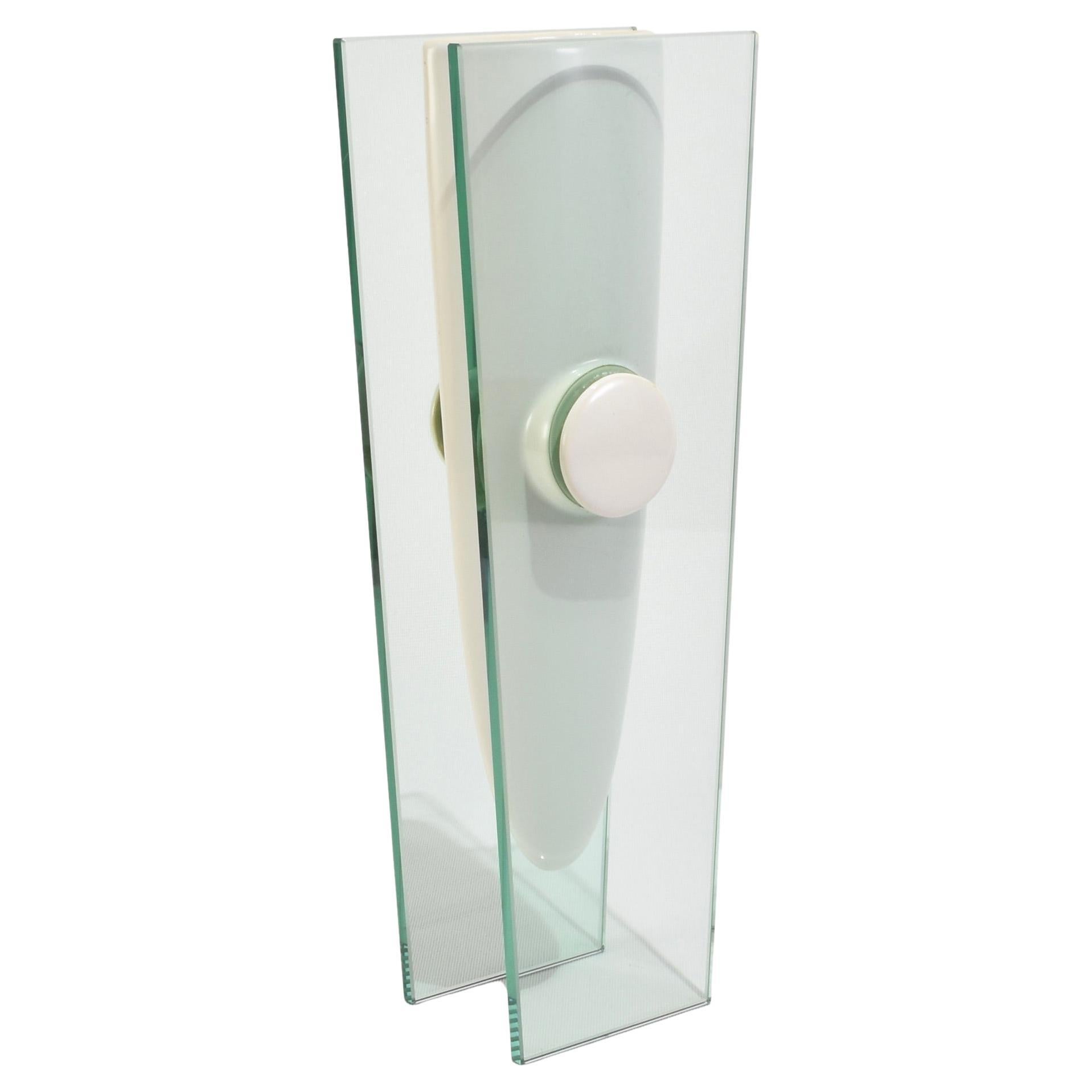 Modernistische Vase aus Glas und Keramik im Angebot