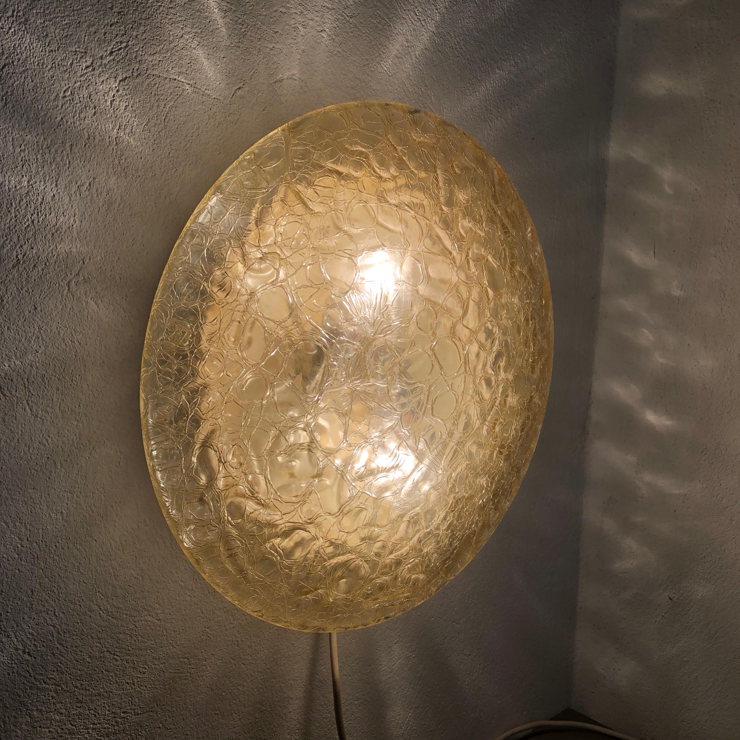 Modernist Glass and metal wall Light by Doria Lights, 1970s, Germany For Sale 6