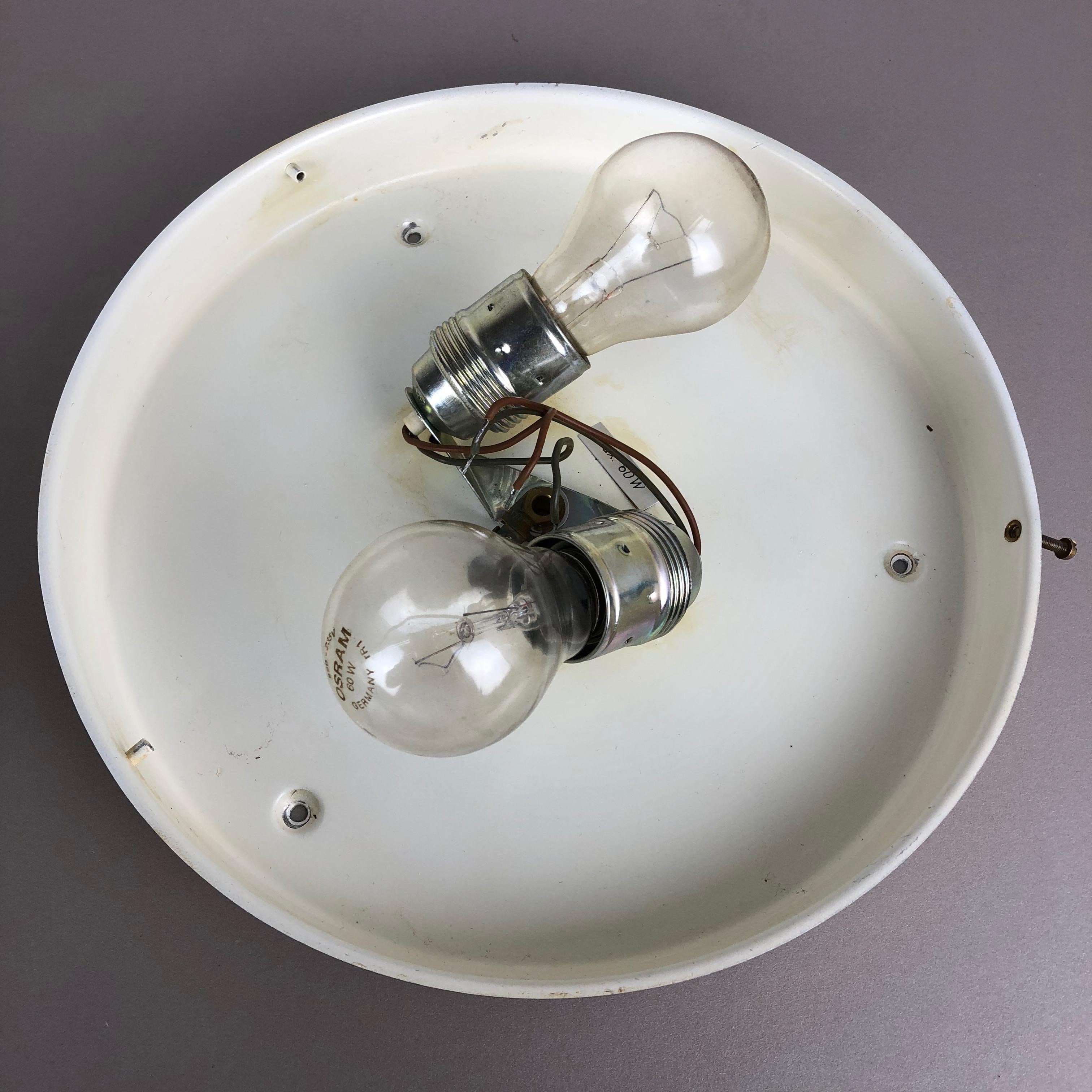 Modernist Glass and metal wall Light by Doria Lights, 1970s, Germany For Sale 7