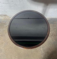 Modernist Glass and Wood "Tulip" Side Table after Osvaldo Borsani