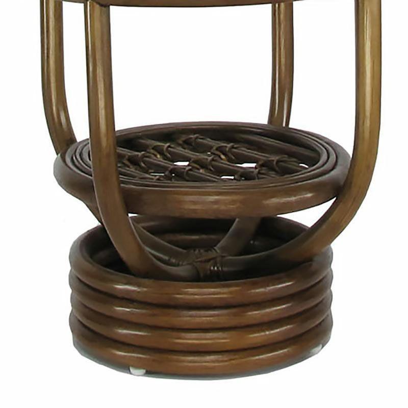 Philippine Modernist Glass Top Rattan 