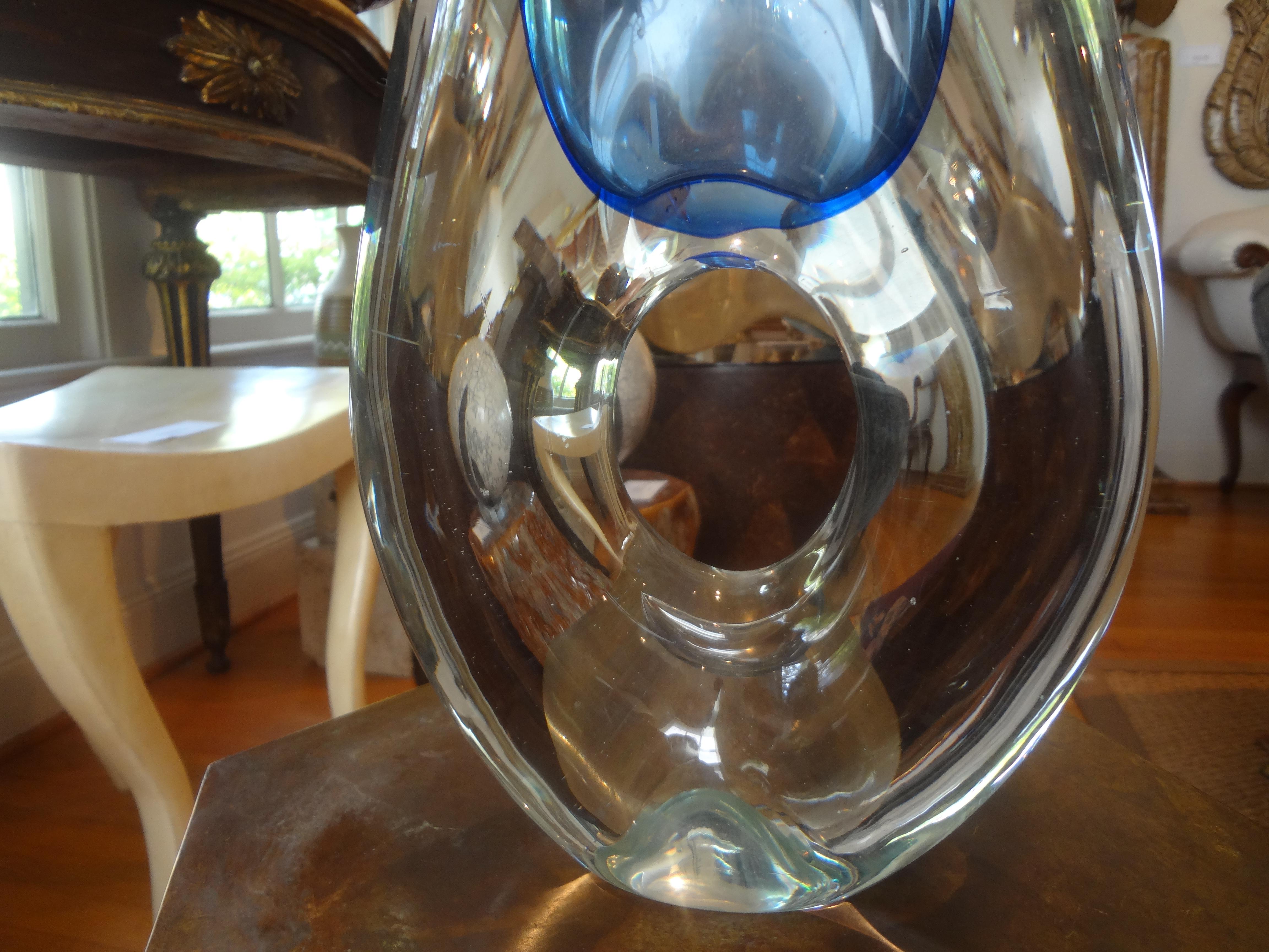 Unknown Modernist Glass Vase or Sculpture
