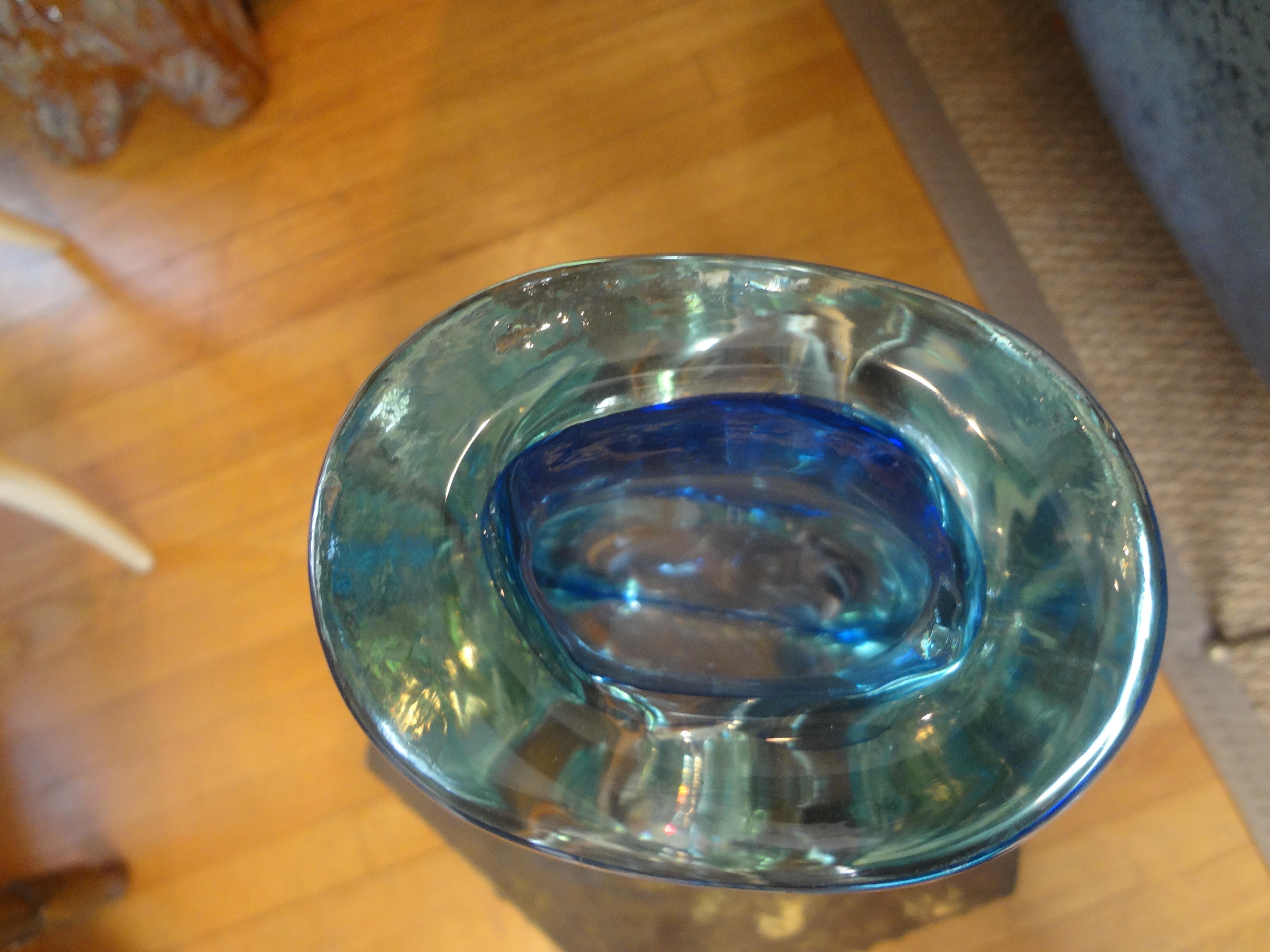 20th Century Modernist Glass Vase or Sculpture