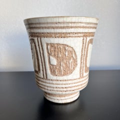 Modernist Italian Glazed Art Pottery Small Planter Pot