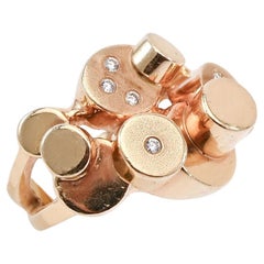 Modernist Gold Ring