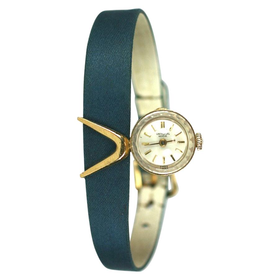 Modernist Gold Watch, Universal Geneve For Sale