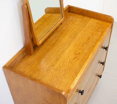 Modernist Gordon Russell Oak Dressing Table, 1940s