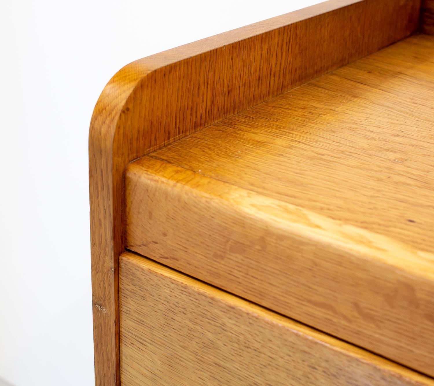 Mirror Modernist Gordon Russell Oak Dressing Table, 1940s