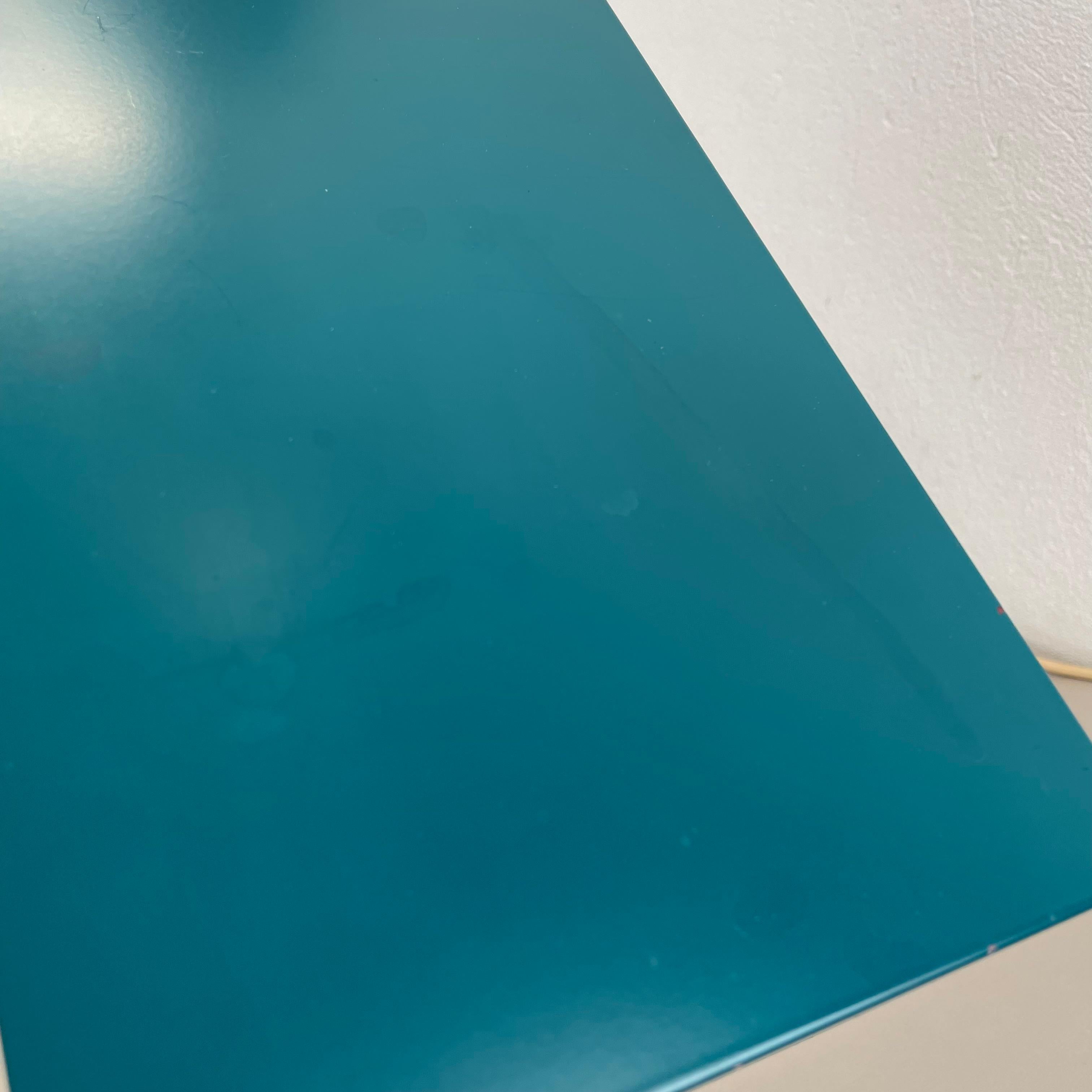 Lampada da tavolo cubica Sputnik verde modernista Kaiser Leuchten Lights, Germania, anni '70 in vendita 8