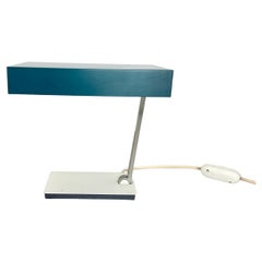 Modernist green Cubic Sputnik Table Light Kaiser Leuchten Lights, 1970s Germany