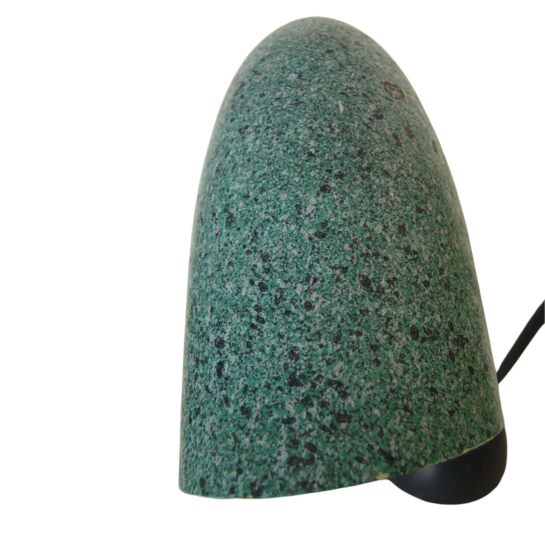 Mid-20th Century Modernist Green Speckle Double Gooseneck Desk Table Lamp For Sale