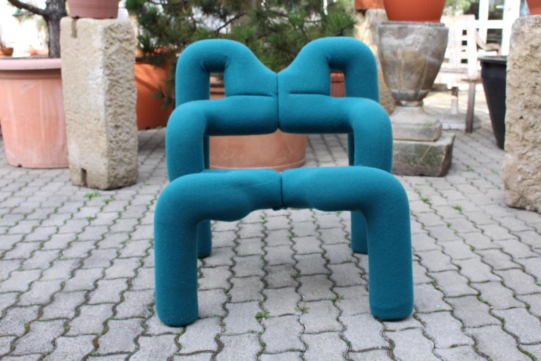 Modernist Green Vintage Armchair Ekstrem Terje Ekstrom 1972 Stokke Norway At 1stdibs