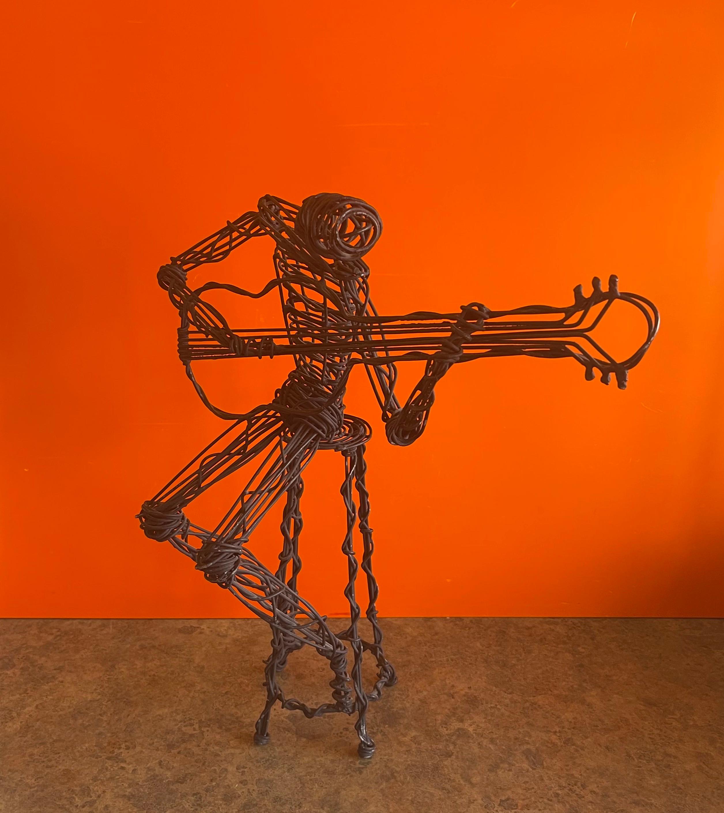 wire skeleton sculpture