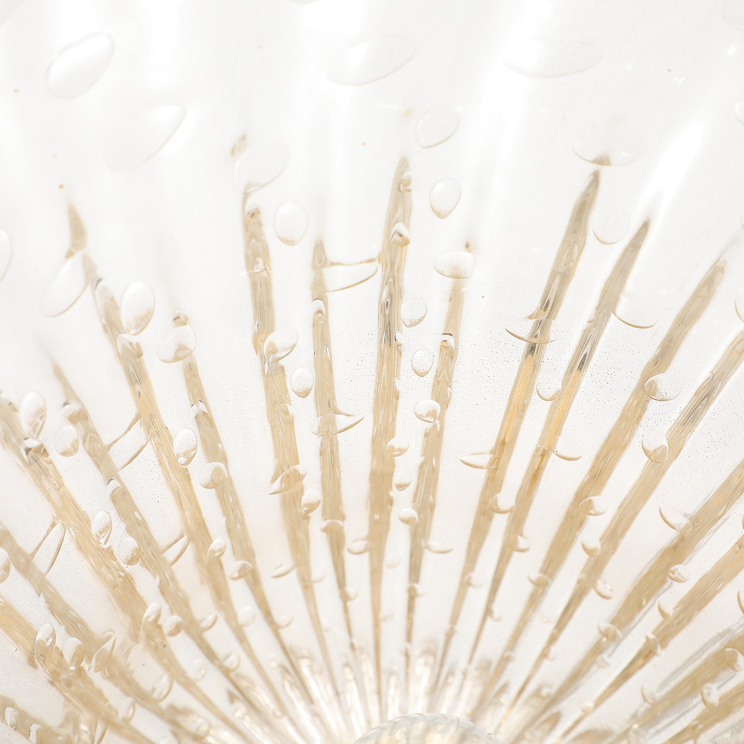 Lámparas Modernistas de Cristal de Murano Sopladas a Mano con Fleck de Oro de 24 Kilates y Murinas en venta 5