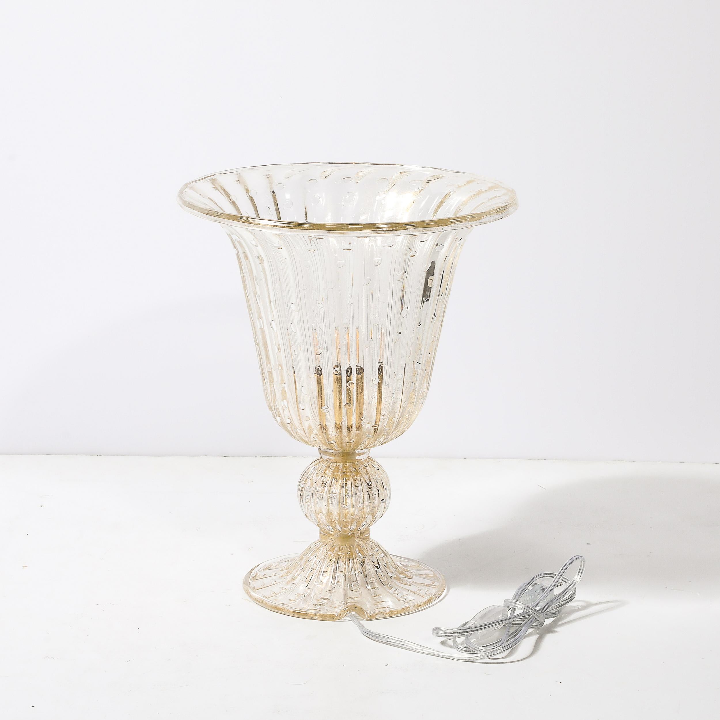 Lámparas Modernistas de Cristal de Murano Sopladas a Mano con Fleck de Oro de 24 Kilates y Murinas en venta 6