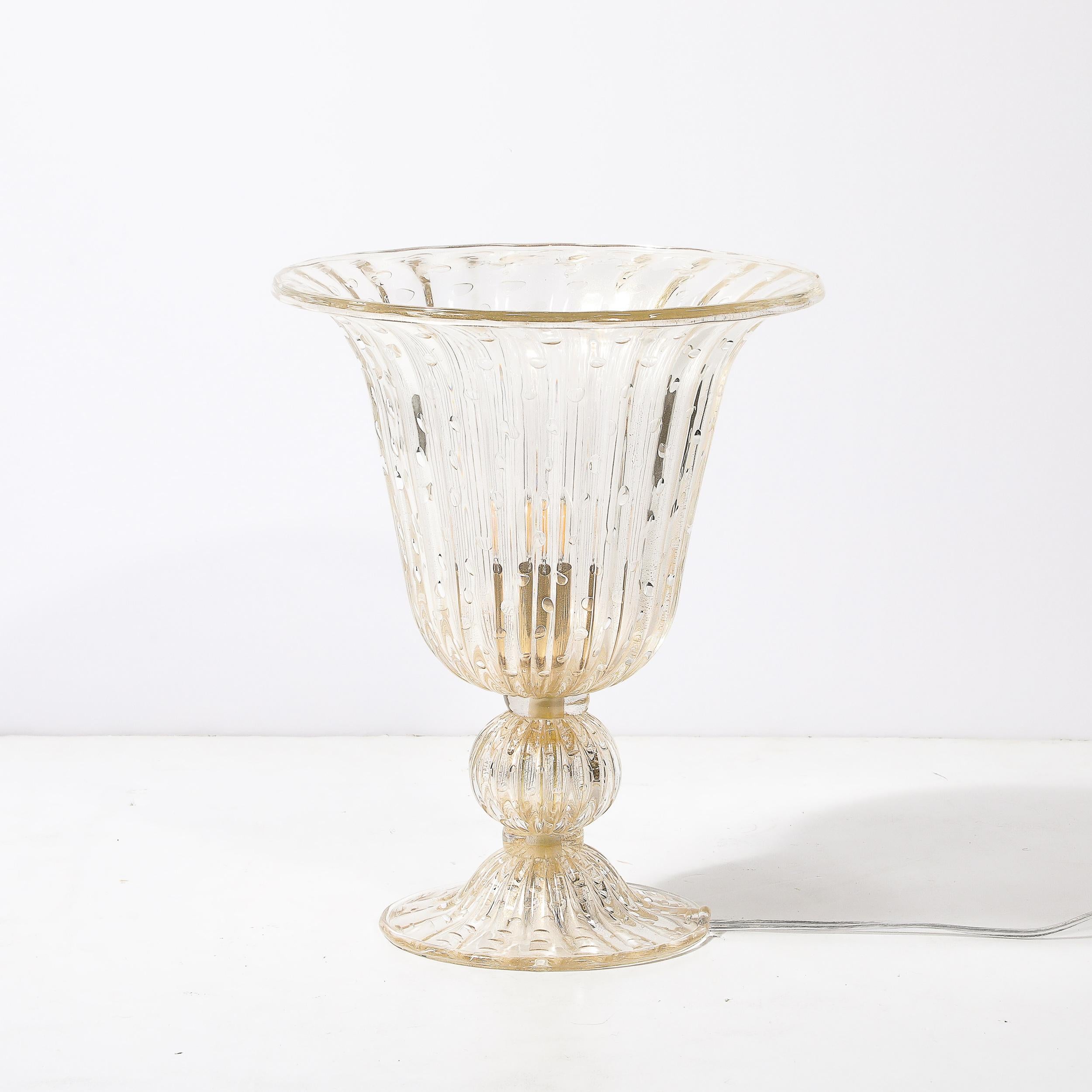 Lámparas Modernistas de Cristal de Murano Sopladas a Mano con Fleck de Oro de 24 Kilates y Murinas en venta 7