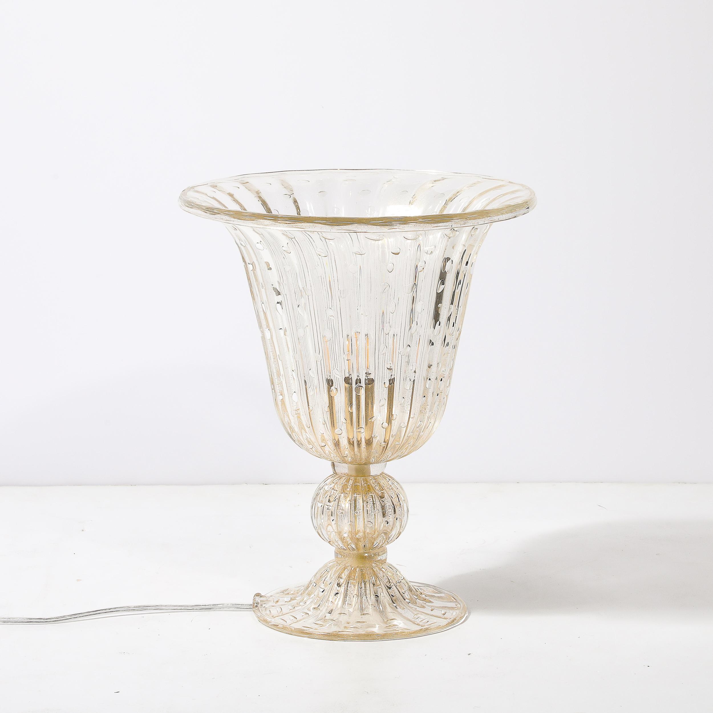 Lámparas Modernistas de Cristal de Murano Sopladas a Mano con Fleck de Oro de 24 Kilates y Murinas en venta 10