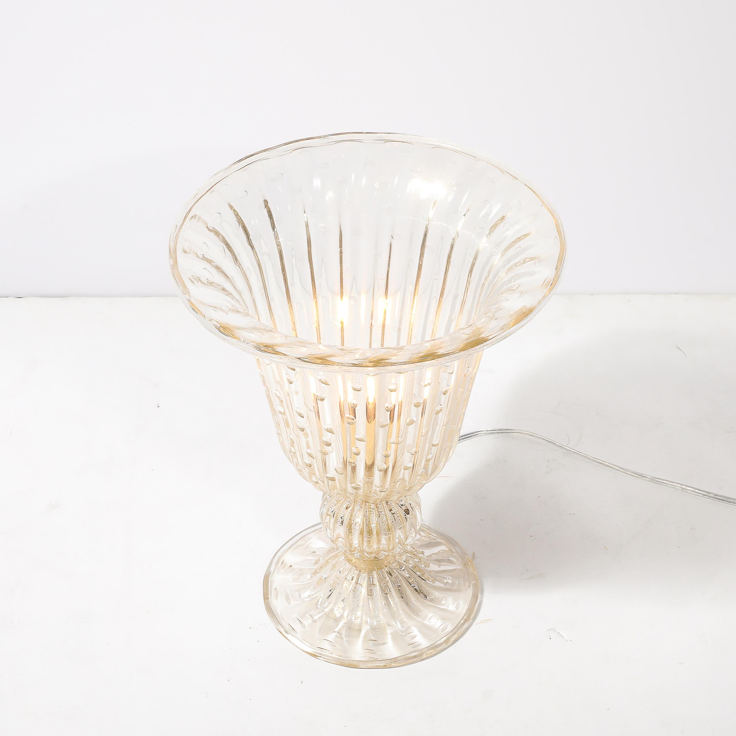 Lámparas Modernistas de Cristal de Murano Sopladas a Mano con Fleck de Oro de 24 Kilates y Murinas Siglo XXI y contemporáneo en venta