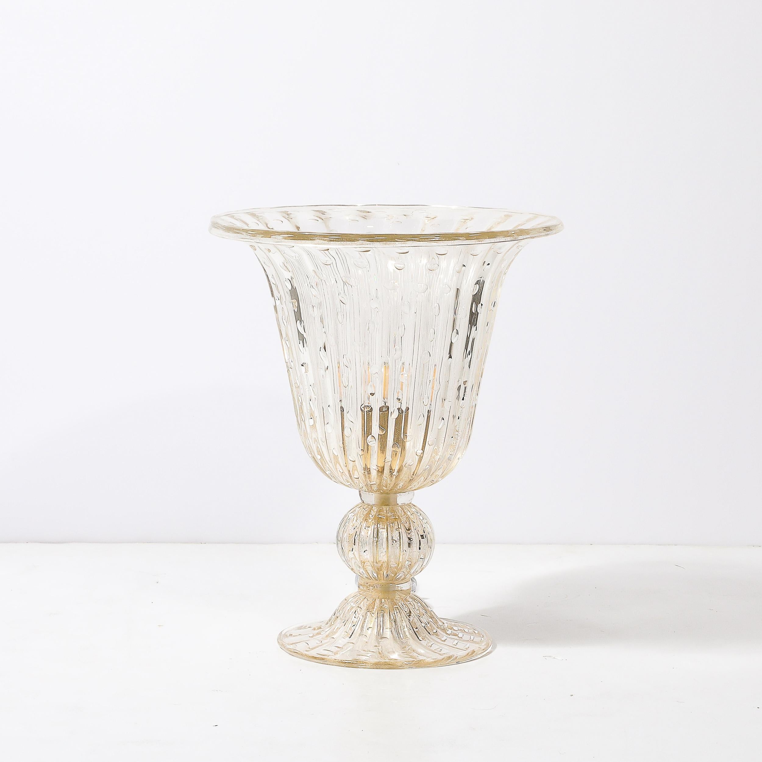 Lámparas Modernistas de Cristal de Murano Sopladas a Mano con Fleck de Oro de 24 Kilates y Murinas en venta 1