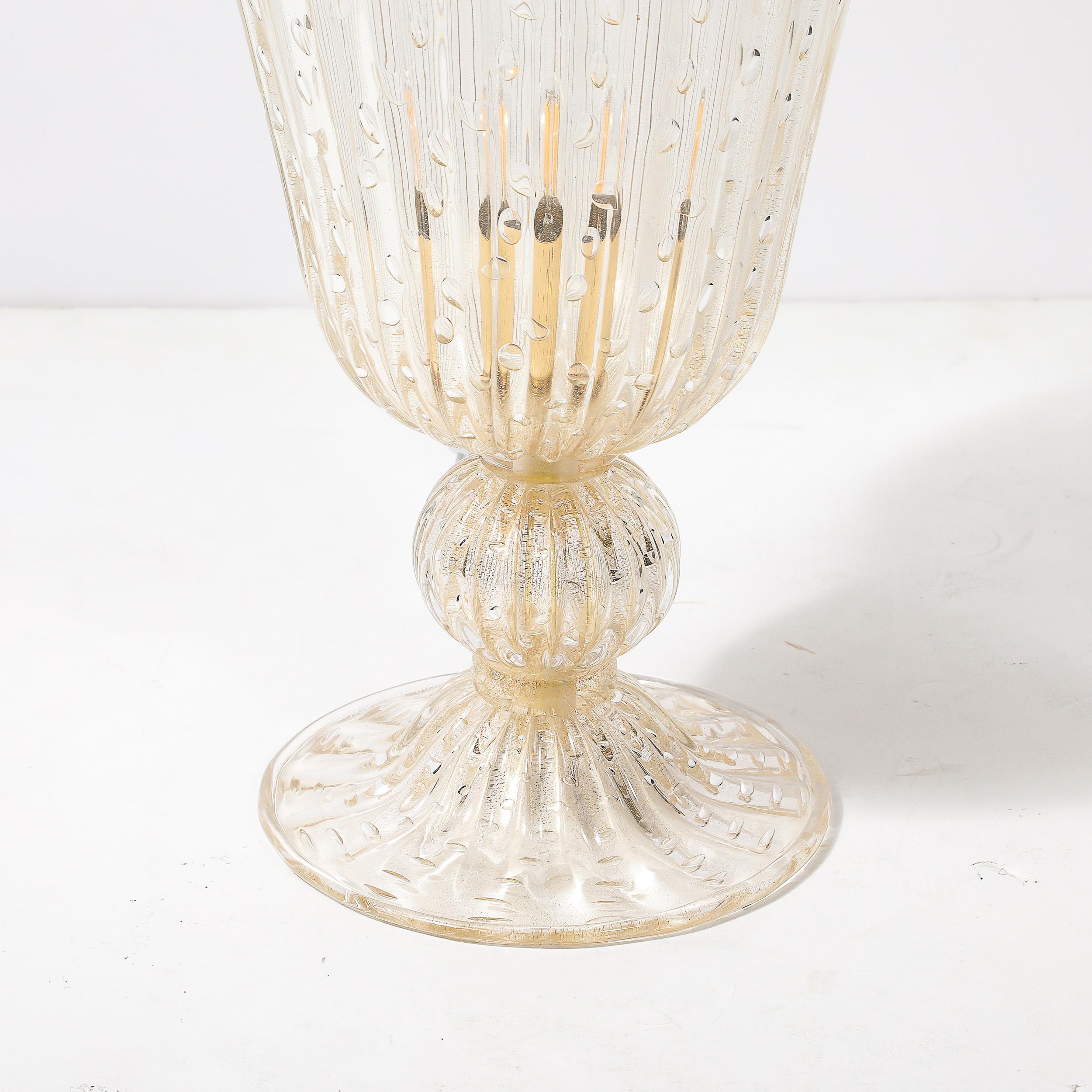 Lámparas Modernistas de Cristal de Murano Sopladas a Mano con Fleck de Oro de 24 Kilates y Murinas en venta 2