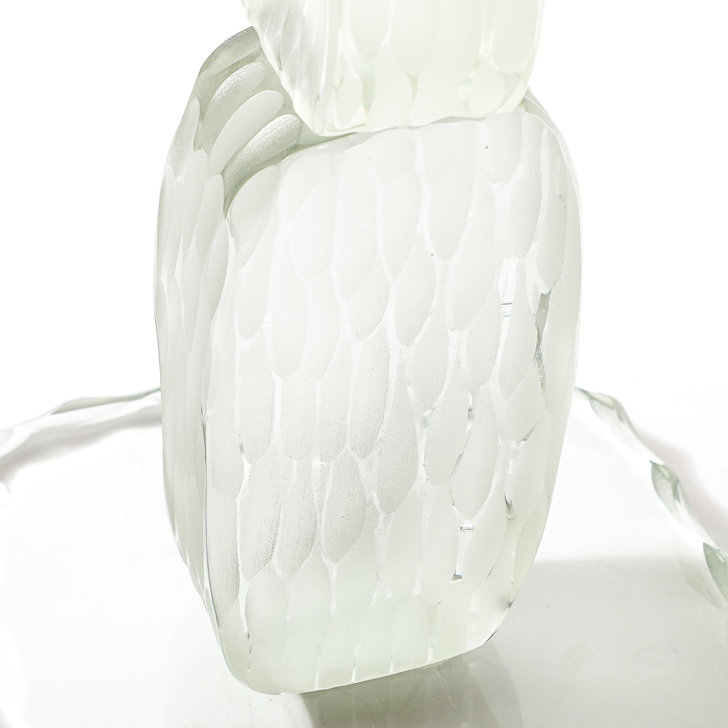 Table d'appoint moderniste pour boissons sculpturales en verre Battuto de Murano soufflé à la main en vente 10