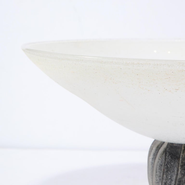 Modernist HandBlown Murano Glass Centerpiece in Scavo by Seguso For