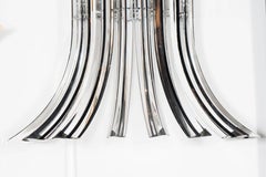 Modernist Hand Blown Murano Translucent and Smoked Glass Camer Sconces