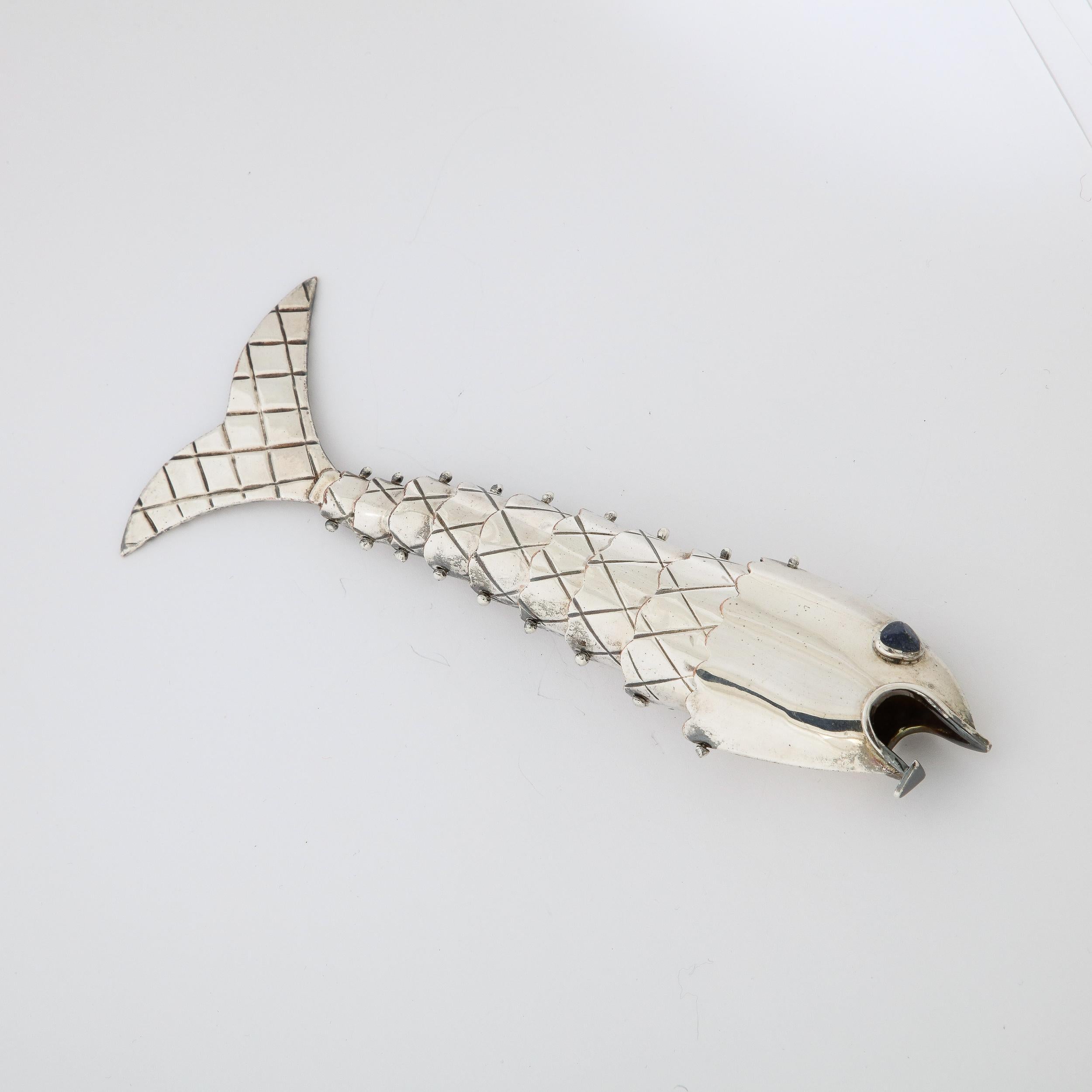 Modernist Hand Crafted Silver Plate Fish Bottle Opener by Emilia Castillo 8